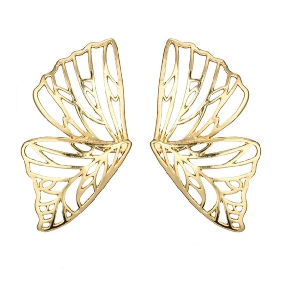 *Lady* Butterfly Wing Earrings - Picture 2 of 3